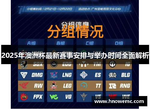 2025年澳洲杯最新赛事安排与举办时间全面解析